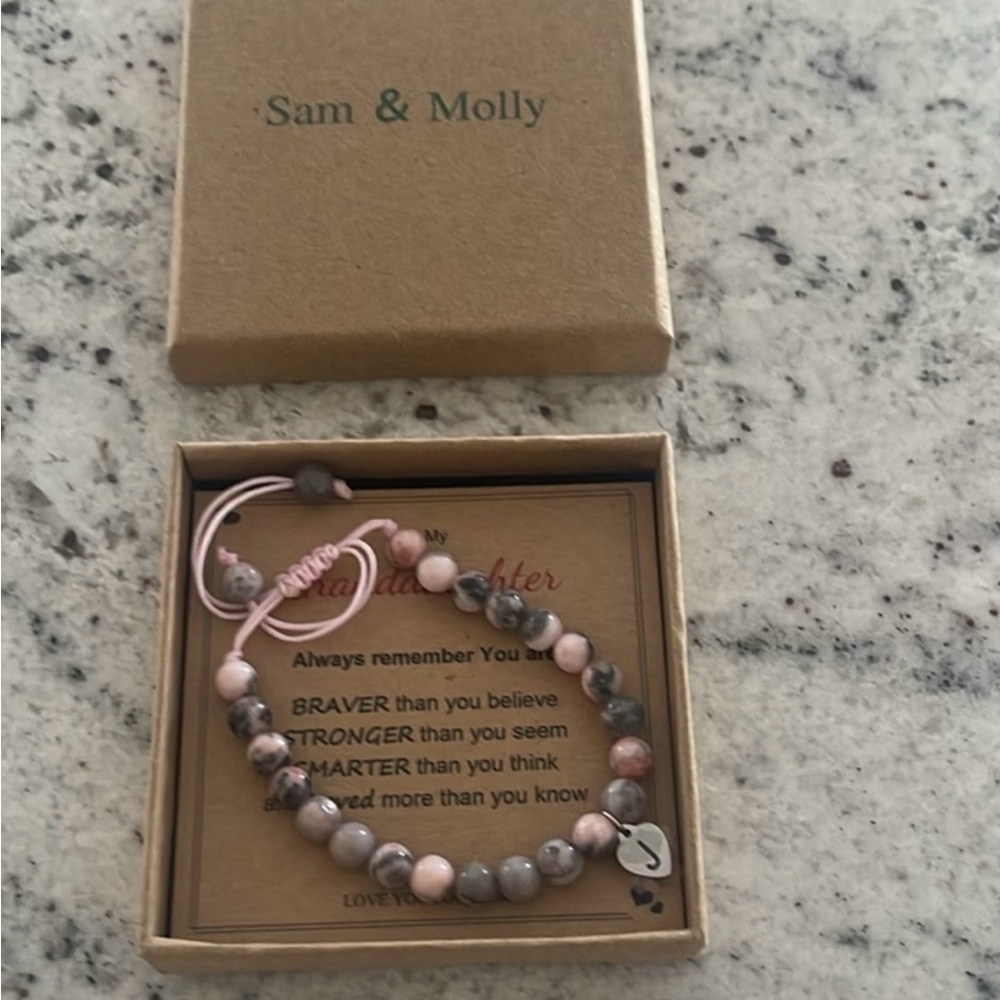 Sam & Molly Granddaughter Bracelet pink